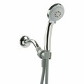 Ldr Industries OakBrook Handheld Shower Head, 1/2in Connection, 1.8 gpm, 3-Spray Function, PVC, Chrome, 60in L Hose 520 A3135CP-WS